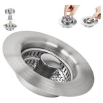 Kitchen Sink Quick Drain Strainer With Anti-Clog | 304 Stainless Steel