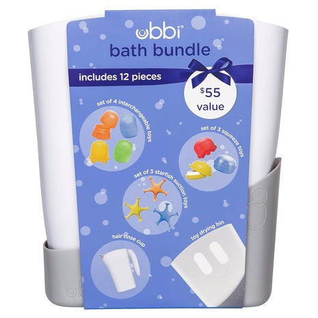 Ubbi Bath Toy & Drying Bin Gift Set