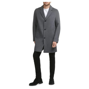 Cole Haan Men's Wool Blend Notch Collar Coat