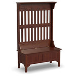 Homestyles Cherry Hall Tree with Storage Bench