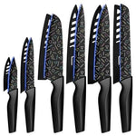 12-Piece Astercook Geometric Pattern Knife Set w/ Blade Guards