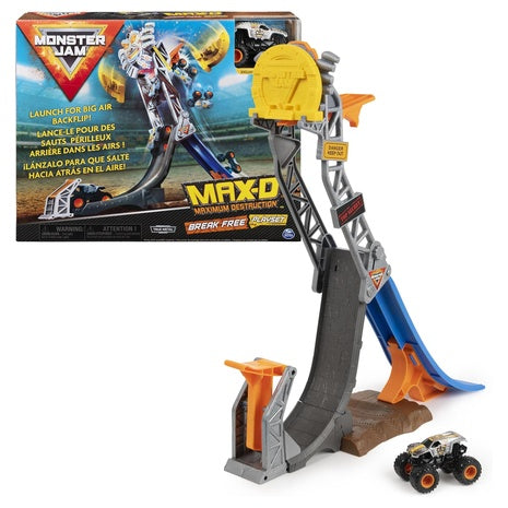 Monster Jam Max-D Break Free Playset With Die-Cast Truck