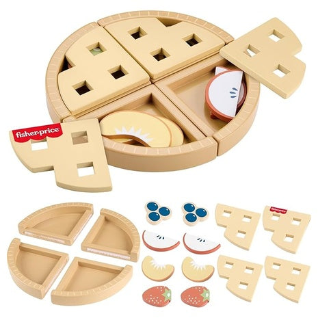 Fisher-Price Wood Pretend Play Toy Fruit Pie