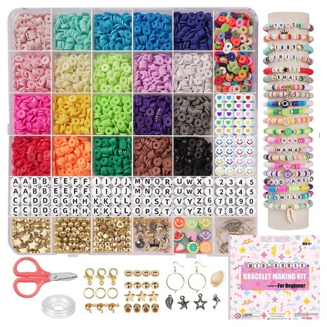 5,000-Piece Friendship Bracelet Making Kit with Charms
