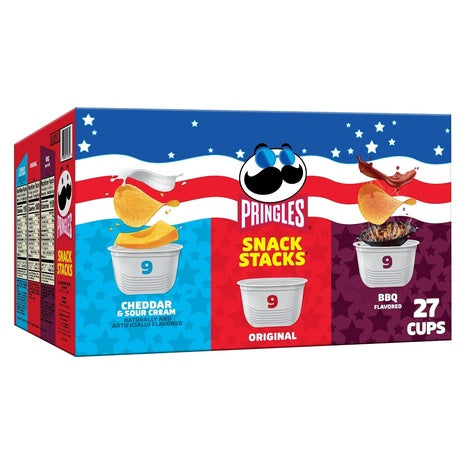 27 Pringles Snack Stacks Variety Pack (OU-D)