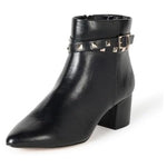 The Drop Women's Jessi Side-zip Block Heel Ankle Boot
