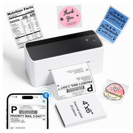 Bluetooth Thermal Shipping Label Printer