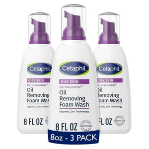 3-Pack 8oz Cetaphil Pro Oil Removing Foaming Facial Cleanser