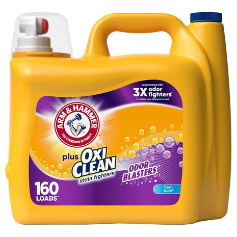 160 Loads Arm & Hammer Plus OxiClean Liquid Laundry Detergent