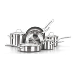 Calphalon 10-Piece Stainless Steel Cookware Set