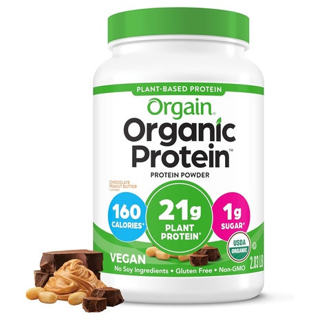 Orgain Organic Chocolate Peanut Butter Protein Powder (2lb)