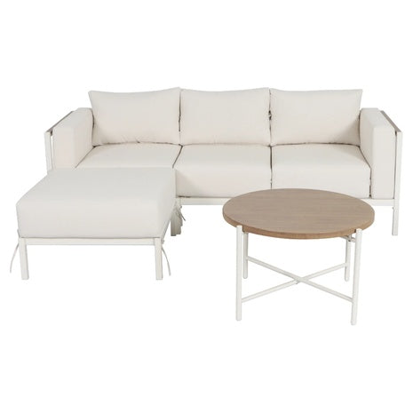 4 Piece Cushion Outdoor Chaise Sectional