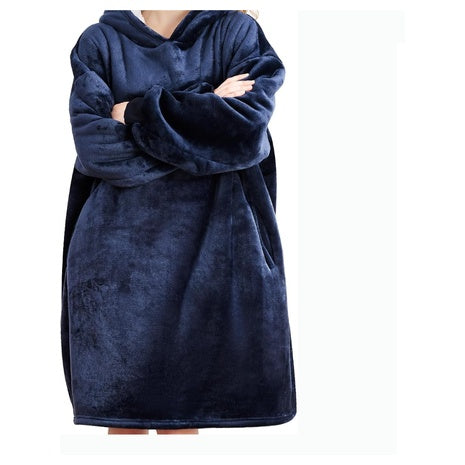 Oversized Sherpa Fleece Wearable Blanket Hoodie