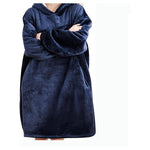 Oversized Sherpa Fleece Wearable Blanket Hoodie