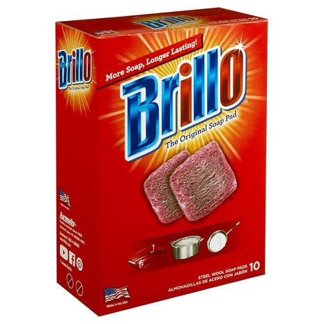 10 Brillo Steel Wool Soap Pads