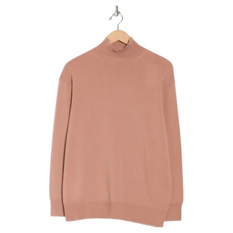 Vince Women's Weekend Wool & Cashmere Turtleneck Blush Cream Sweater
