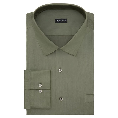 Van Heusen Men's Regular Fit Ultra Wrinkle Free Flex Collar Dress Shirt