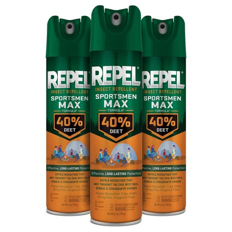 3-Pack Repel Sportsmen Max Insect Repellent Spray (6.5oz)