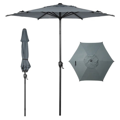 Abba Patio 7.5FT Outdoor Patio Umbrella With Crank Lift