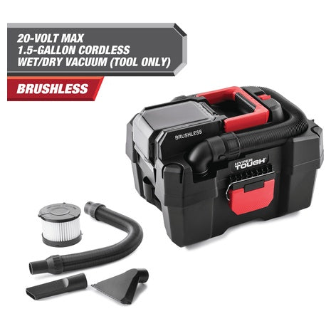 Hyper Tough 20V Max Cordless Wet Dry Vacuum (1.5 Gal)