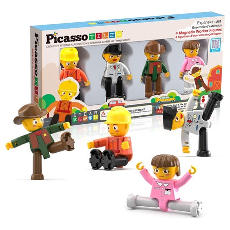 PicassoTiles Magnetic Action Figures Toy Set