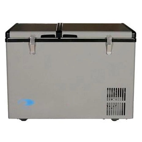 62-Quart Dual Zone Portable Stainless Steel Freezer