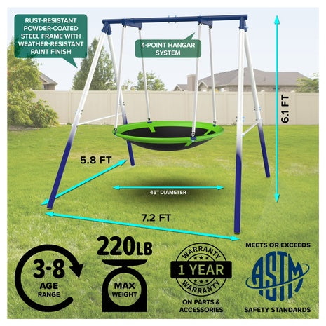 Sportspower 45" Deluxe Saucer Swing