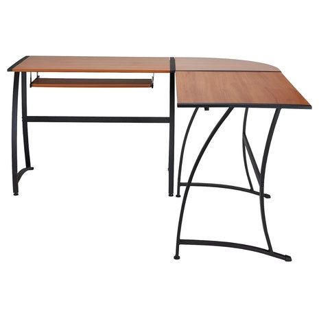 62" Staples Gillespie W L-Shaped Computer Desk