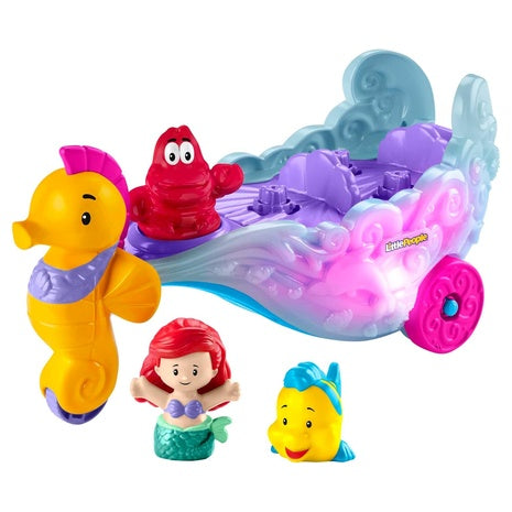 Fisher-Price Little People Ariel’s Light-Up Musical Sea Carriage