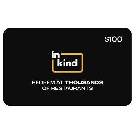 $60 inKind Restaurants eGift Cards (Select Kosher)