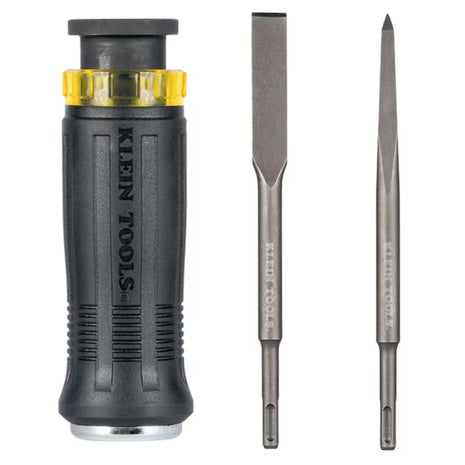 3-Piece Klein Tools SDS Chisel Bit Set With Handle