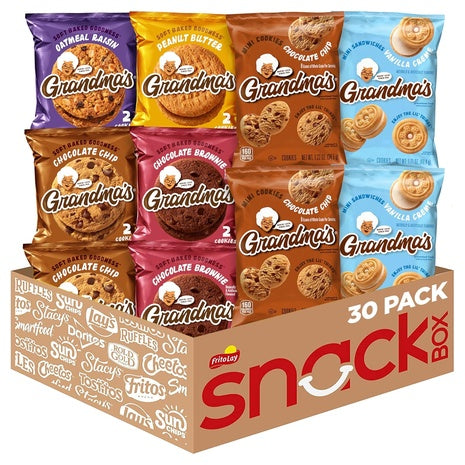 30 Bags Grandma's Cookies Variety Pack (OU-D)