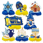 8 Hanukkah Honeycomb Centerpieces