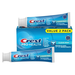 2-Pack 4.3oz Crest Pro-Health Clean Mint Toothpaste