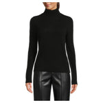 Saks Women's 100% Cashmere Basic Long Sleeve Turtleneck Sweater