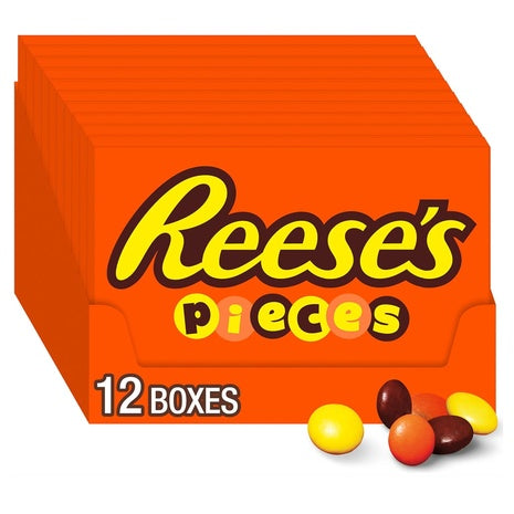 12 Boxes of Reese's Pieces Peanut Butter Candy (OU-D)
