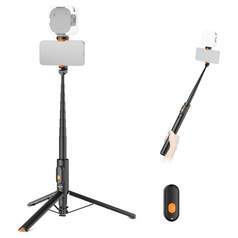 Neewer 57.9" Selfie Stick Tripod W/ Phone Holder Mount & Remote