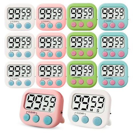 12-Piece Glochin Kids Digital Kitchen Timer