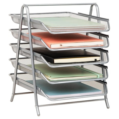 Mind Reader 5-Tier Vertical Paper Tray Organizer