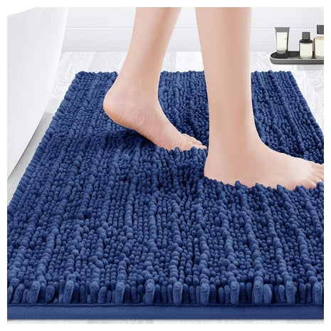 Ultra Soft Thick Chenille Bathroom Rug Mat