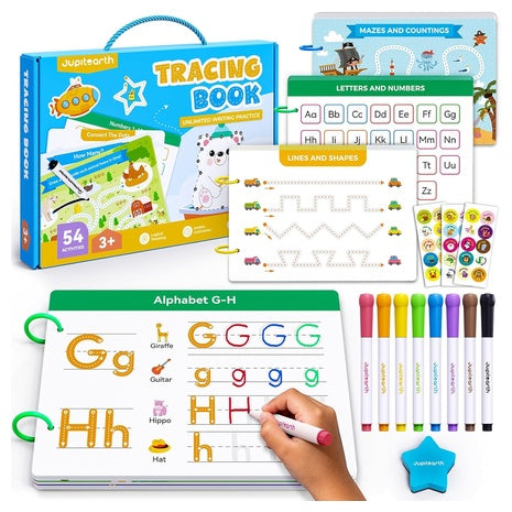 Preschool Learning Activities Reusable Tracing Book