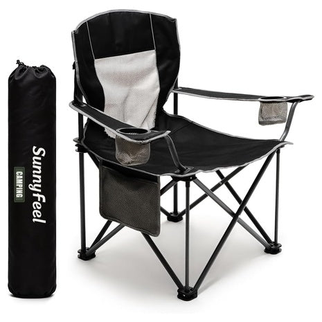 Oversized Heavy-Duty Camping Chairs on Sale (2 Colors)