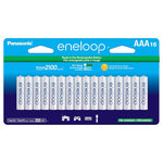 16 Panasonic eneloop AAA Rechargeable Batteries