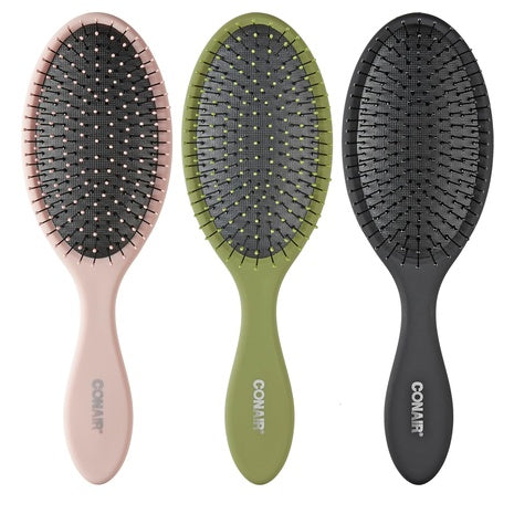 3-Pack Conair Detangling Hair Brush Set
