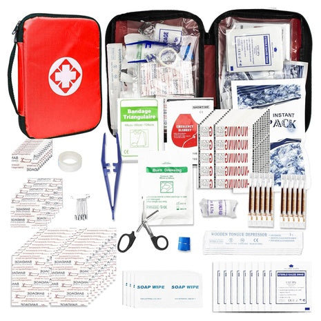 300-Piece First Aid Travel Kit - Portable Emergency Survival Set