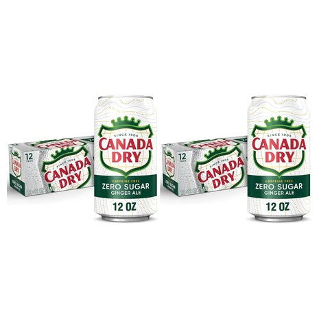 24 Cans Canada Dry Zero Sugar Ginger Ale