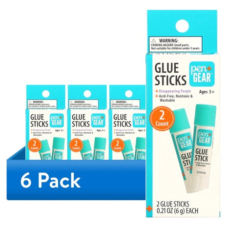 12 Disappearing Purple Glue Sticks