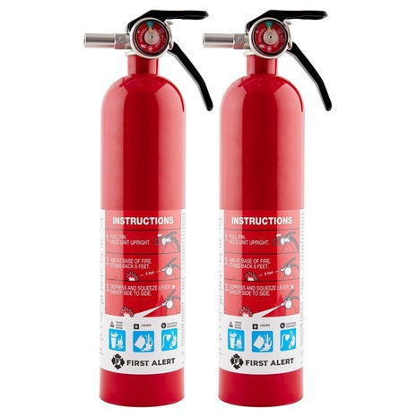 2 First Alert Standard Home Fire Extinguishers