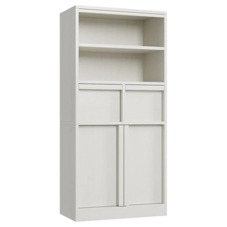 51" Freestanding Floor Organizer Shelf W/ Doors & Drawers