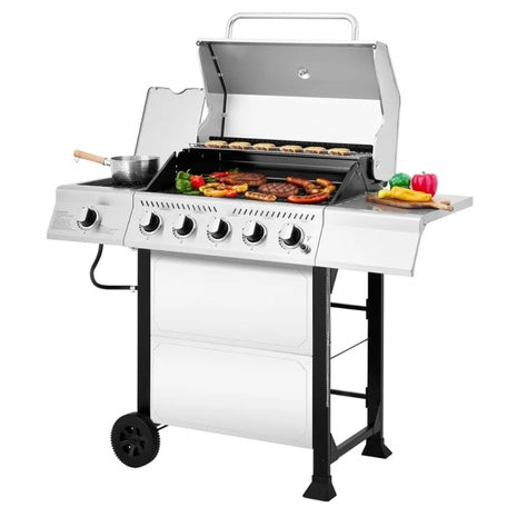 Royal Gourmet 5-Burner BBQ Liquid Propane Gas Grill With Side Burner